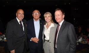 (l to r) Arthur Kassel, Steve Soboroff, Assistant LAPD Chief Sandy Jo MacArthur, and Austin M. Beutner.