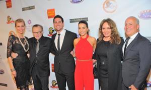 (l to r) Shawn & Larry King, Josh Taylor & Andi Dorfman, Catherine Bach, and Peter R. Repovich.
