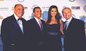 Arthur Kassel, Mayor Villaraigosa, LuParker and Frank McCourt